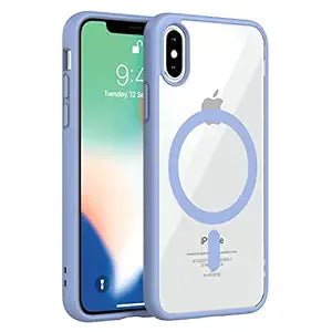 Sierra Blue MagSafe Clear Transparent Silicone case for Apple iphone X/xs - The Hatke