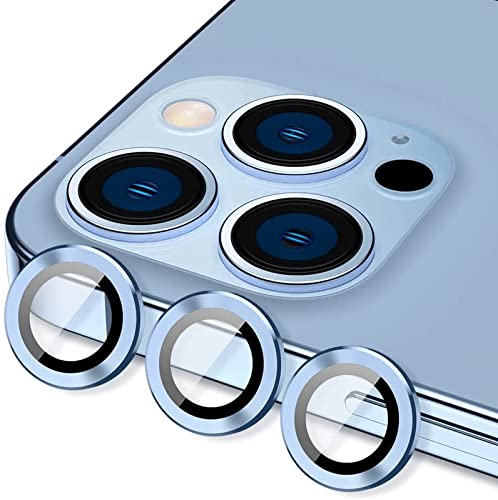 Sierra Blue Metallic camera ring lens guard for Apple iphone 11 Pro - The Hatke