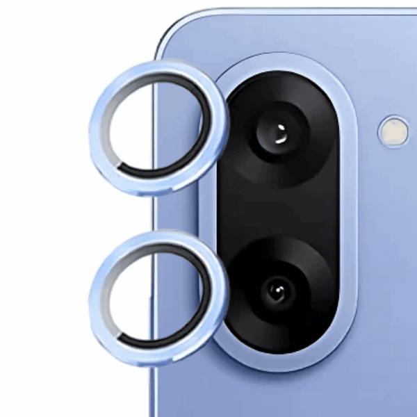 Sierra Blue Metallic camera ring lens guard for Oneplus Nord Ce 5 - The Hatke