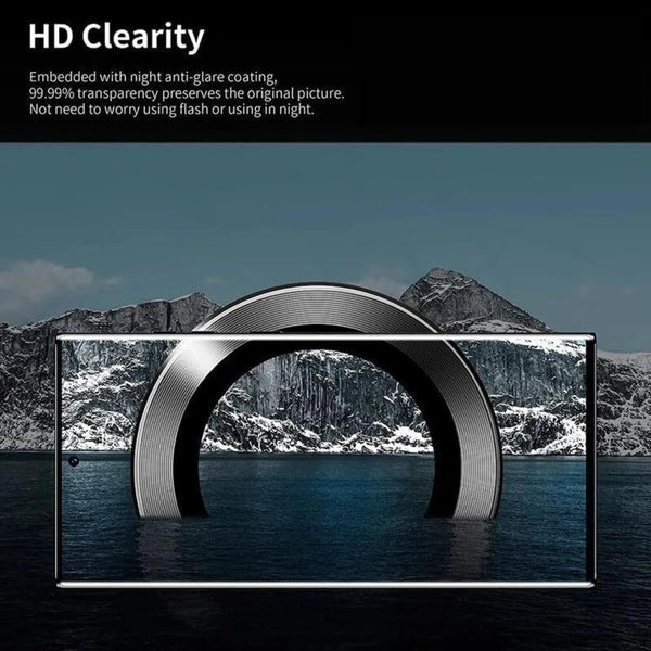 Sierra Blue Metallic camera ring lens guard for Samsung A27 - The Hatke