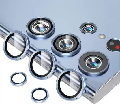Sierra Blue Metallic camera ring lens guard for Samsung S23 Ultra - The Hatke