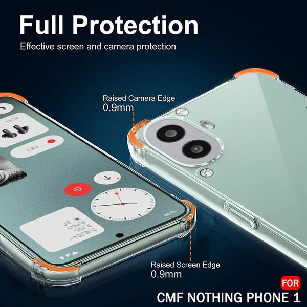 SilicaClear Transparent Silicone Case for CMF PHONE 1 - The Hatke