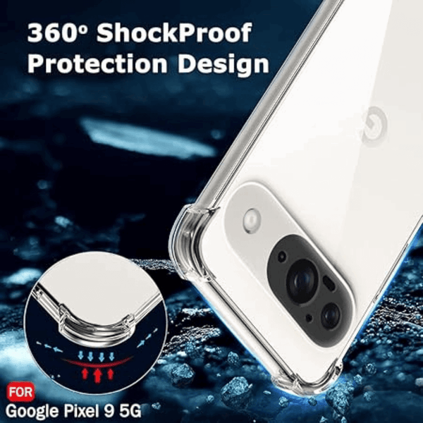 SilicaClear Transparent Silicone Case for Google Pixel 9 Pro - The Hatke