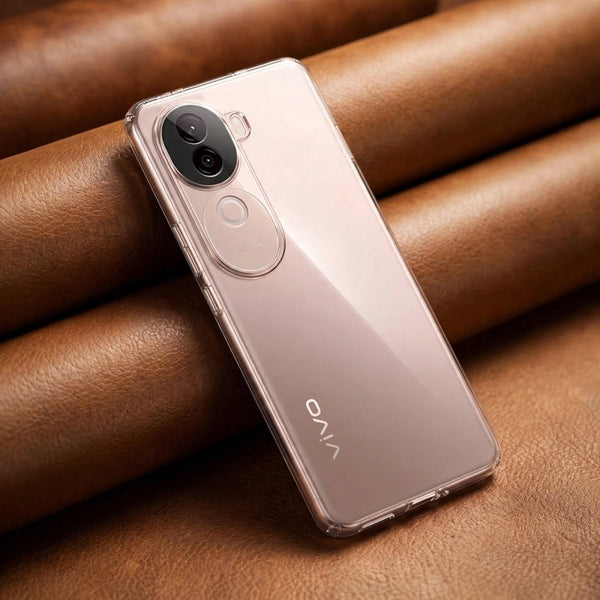 SilicaClear Transparent Silicone Case for IQOO Z9S - The Hatke