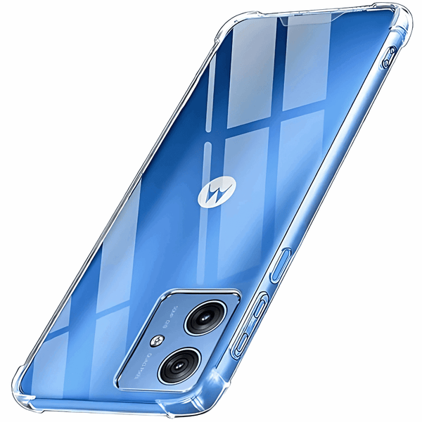 SilicaClear Transparent Silicone Case for Motorola G64 - The Hatke