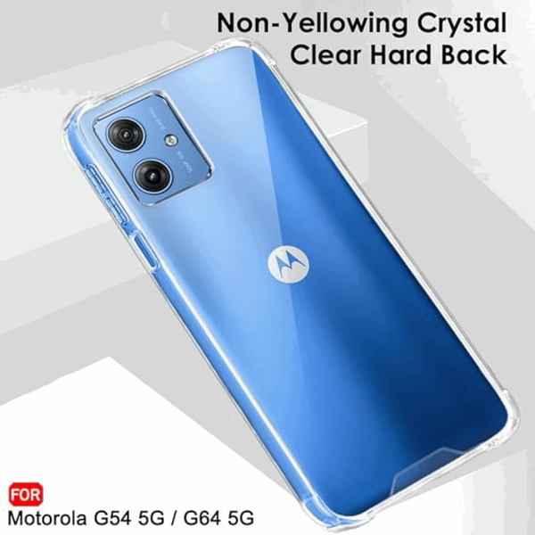 SilicaClear Transparent Silicone Case for Motorola G64 - The Hatke