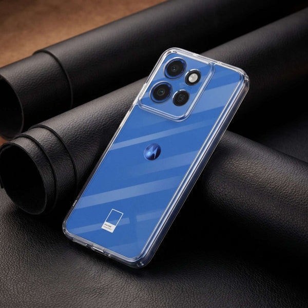 SilicaClear Transparent Silicone Case for Motorola G67 Power - The Hatke