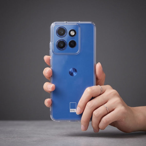 SilicaClear Transparent Silicone Case for Motorola G67 Power - The Hatke