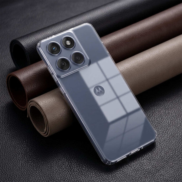 SilicaClear Transparent Silicone Case for Motorola G86 Power - The Hatke