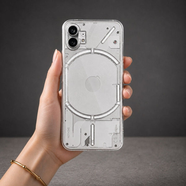 SilicaClear Transparent Silicone Case for nothing Phone 1 - The Hatke