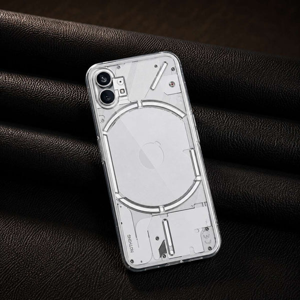 SilicaClear Transparent Silicone Case for nothing Phone 1 - The Hatke