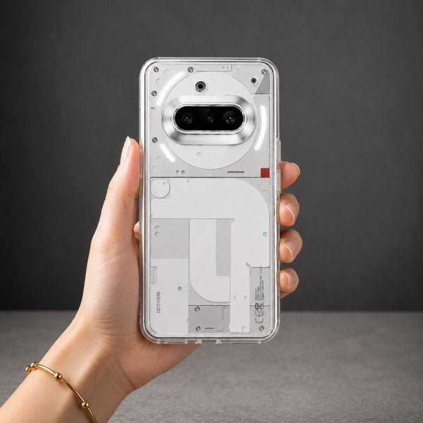 SilicaClear Transparent Silicone Case for nothing Phone 3a - The Hatke