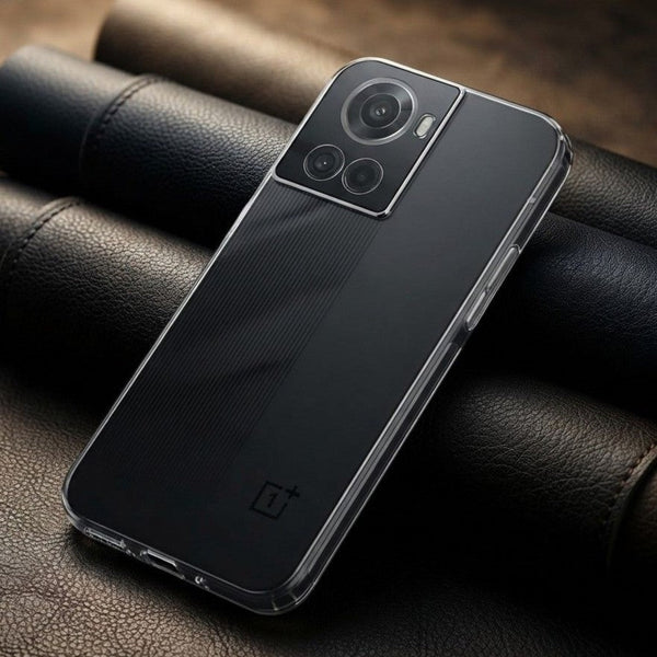 SilicaClear Transparent Silicone Case for Oneplus 10R - The Hatke