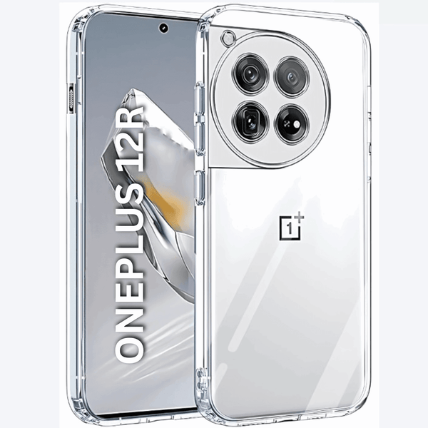SilicaClear Transparent Silicone Case for Oneplus 12R - The Hatke