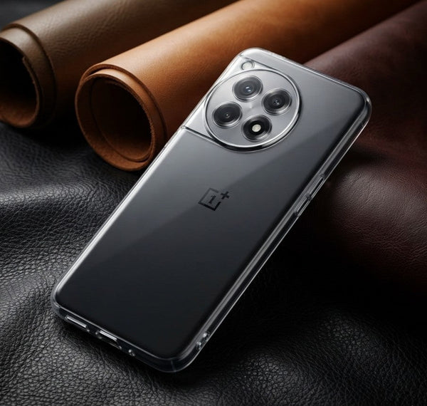 SilicaClear Transparent Silicone Case for Oneplus 12R - The Hatke