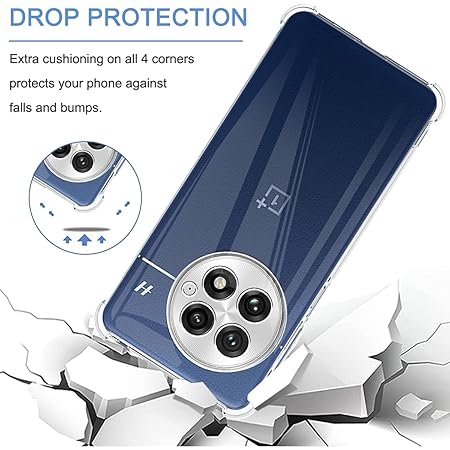 SilicaClear Transparent Silicone Case for Oneplus 13 - The Hatke