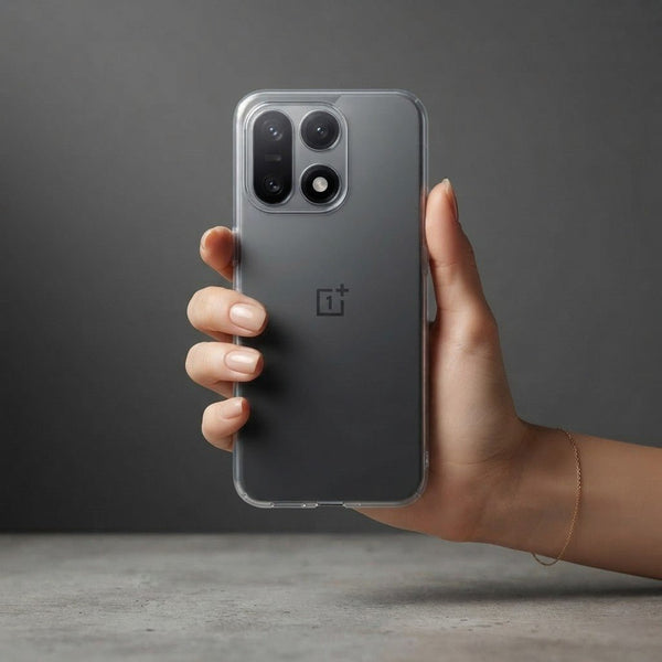 SilicaClear Transparent Silicone Case for Oneplus 15 - The Hatke