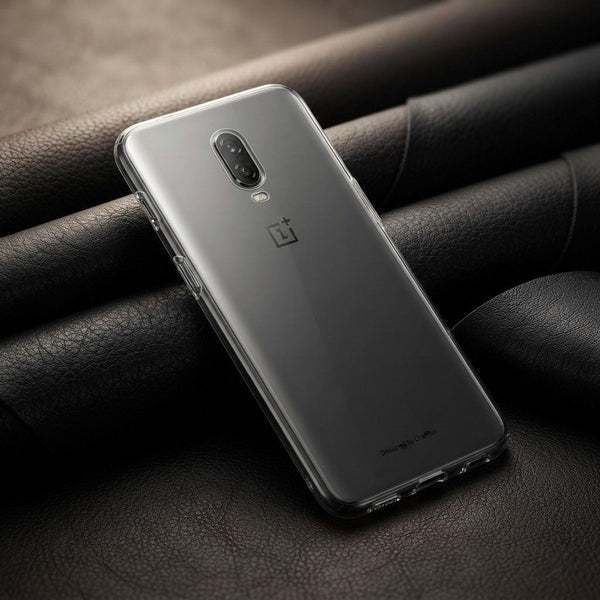 SilicaClear Transparent Silicone Case for Oneplus 7 - The Hatke