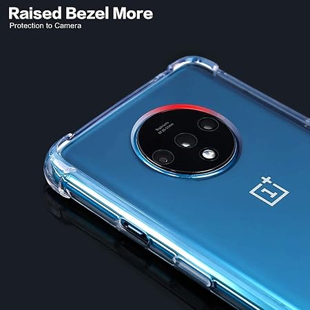 SilicaClear Transparent Silicone Case for Oneplus 7t - The Hatke