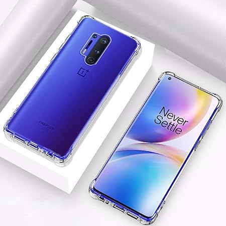SilicaClear Transparent Silicone Case for Oneplus 8 Pro - The Hatke