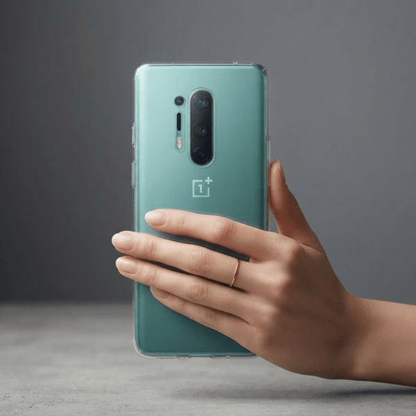 SilicaClear Transparent Silicone Case for Oneplus 8 Pro - The Hatke