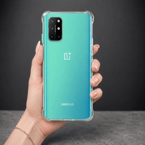 SilicaClear Transparent Silicone Case for Oneplus 8t - The Hatke