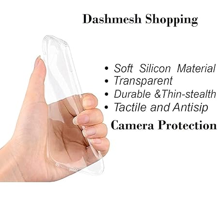 SilicaClear Transparent Silicone Case for Oneplus 9 - The Hatke