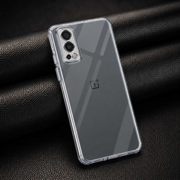 SilicaClear Transparent Silicone Case for Oneplus Nord 2 - The Hatke