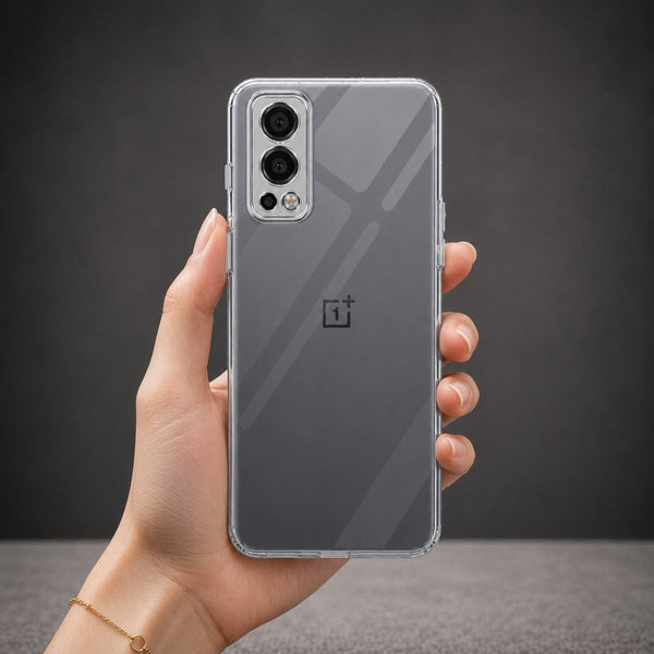 SilicaClear Transparent Silicone Case for Oneplus Nord 2 - The Hatke