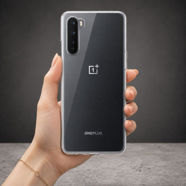 SilicaClear Transparent Silicone Case for Oneplus Nord - The Hatke