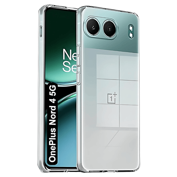 SilicaClear Transparent Silicone Case for Oneplus Nord 4 - The Hatke
