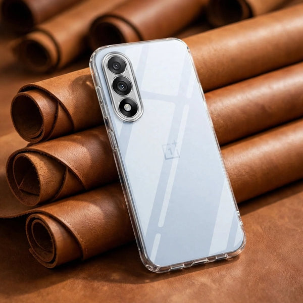 SilicaClear Transparent Silicone Case for Oneplus Nord 5 - The Hatke