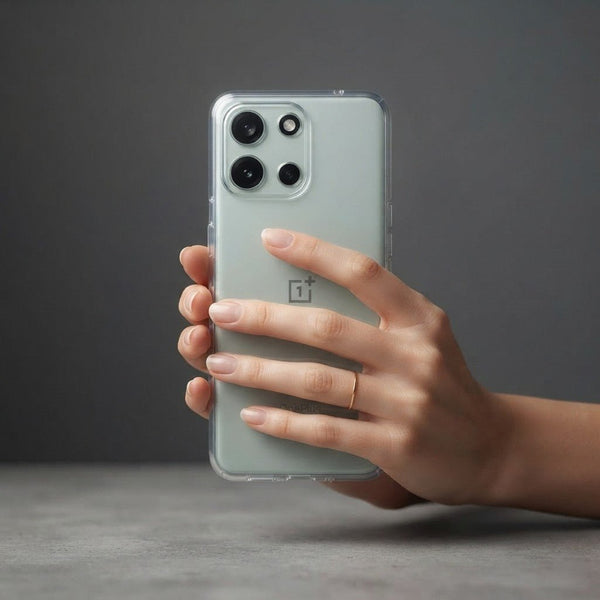 SilicaClear Transparent Silicone Case for Oneplus Nord 6 - The Hatke