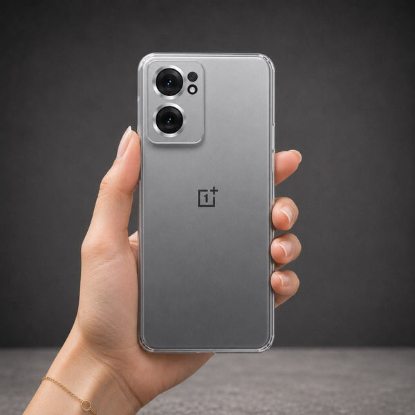 SilicaClear Transparent Silicone Case for Oneplus Nord Ce 2 - The Hatke