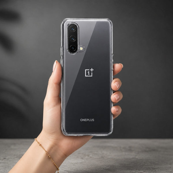 SilicaClear Transparent Silicone Case for Oneplus Nord Ce - The Hatke