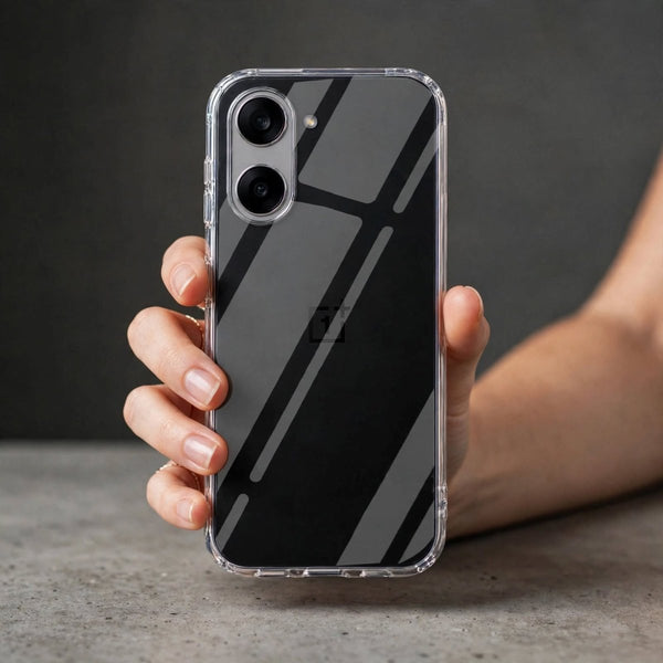 SilicaClear Transparent Silicone Case for Oneplus Nord Ce 5 - The Hatke