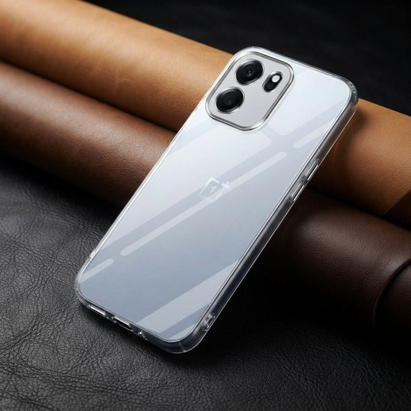 SilicaClear Transparent Silicone Case for Oneplus Nord CE 6 - The Hatke