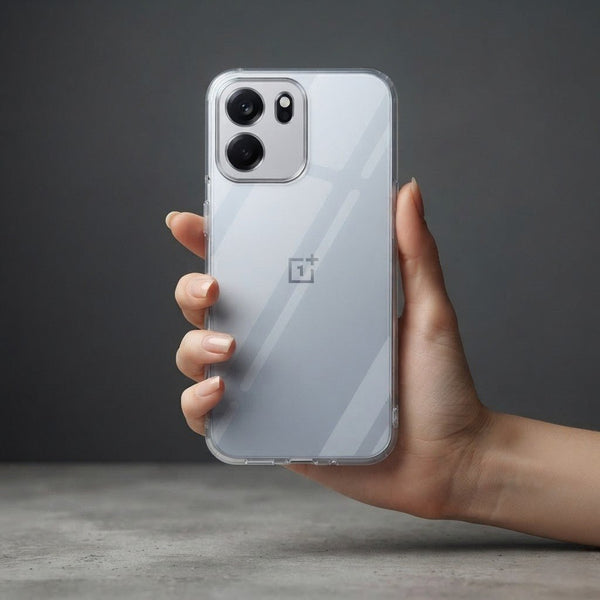 SilicaClear Transparent Silicone Case for Oneplus Nord CE 6 - The Hatke