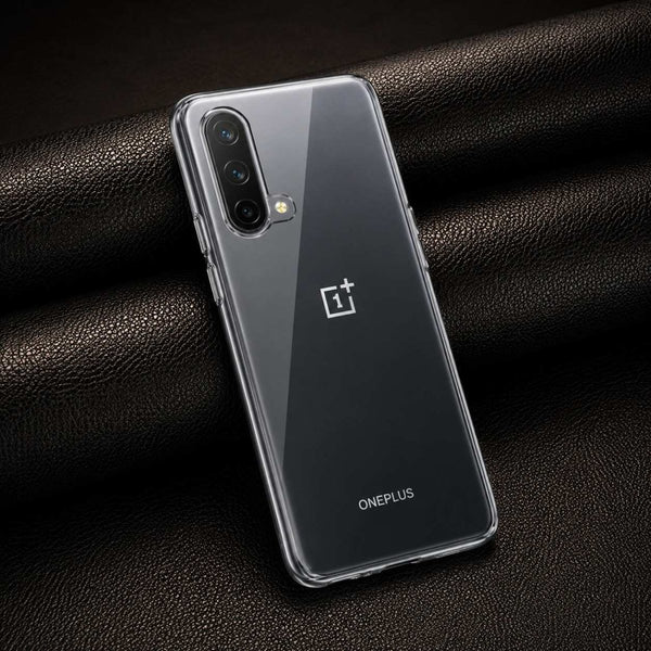 SilicaClear Transparent Silicone Case for Oneplus Nord Ce - The Hatke
