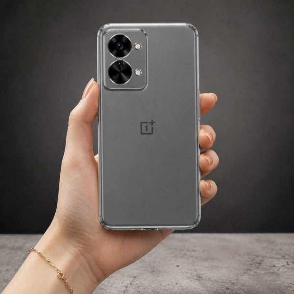 SilicaClear Transparent Silicone Case for Oneplus Nord Nord 2T - The Hatke