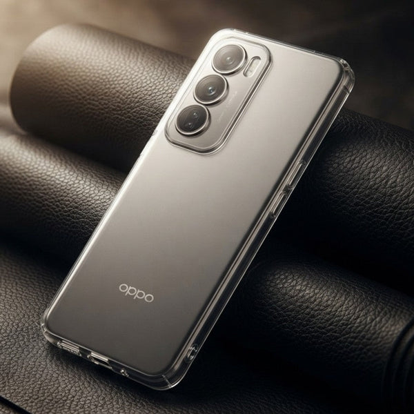 SilicaClear Transparent Silicone Case for Oppo Reno 12 Pro 5g - The Hatke