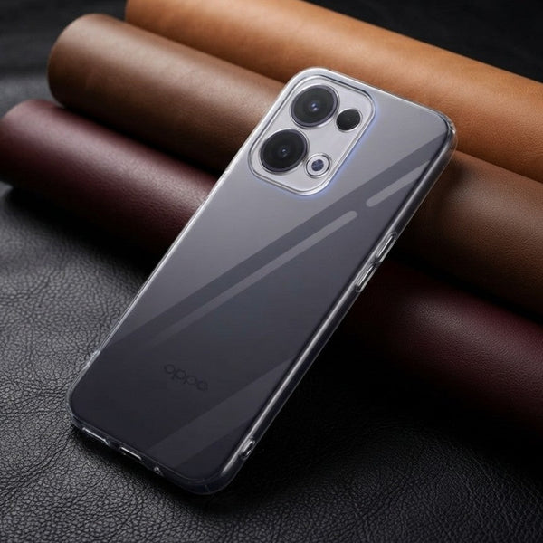 SilicaClear Transparent Silicone Case for Oppo Reno 13 - The Hatke