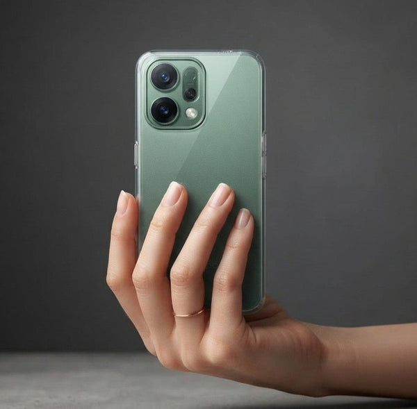 SilicaClear Transparent Silicone Case for Oppo Reno 14 Pro - The Hatke