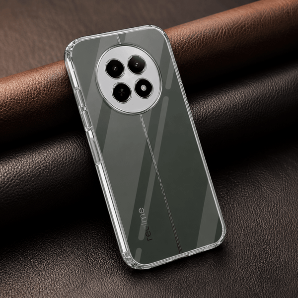 SilicaClear Transparent Silicone Case for Realme 12X 5g - The Hatke
