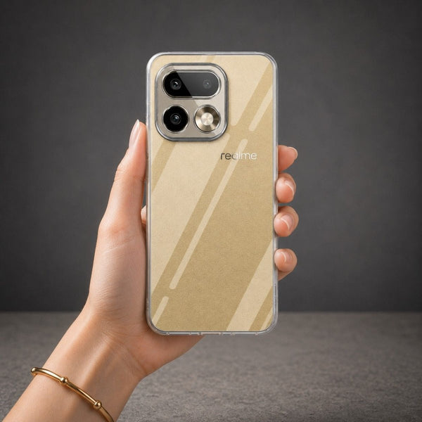 SilicaClear Transparent Silicone Case for Realme 16 Pro - The Hatke