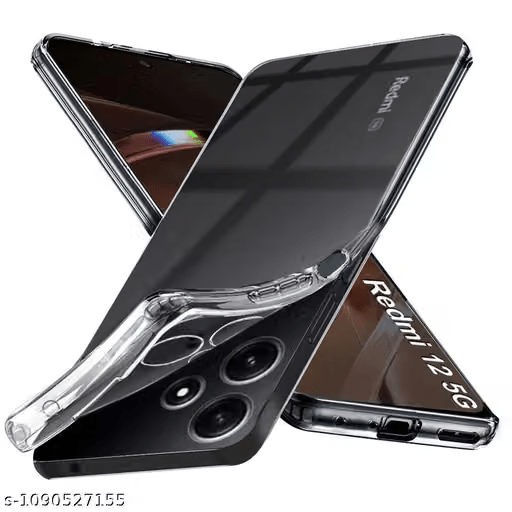 SilicaClear Transparent Silicone Case for Redmi 12 5g - The Hatke