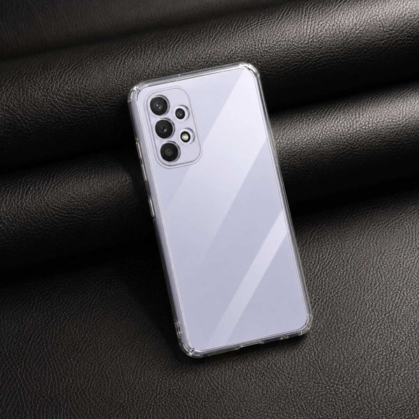 SilicaClear Transparent Silicone Case for Samsung A53 - The Hatke