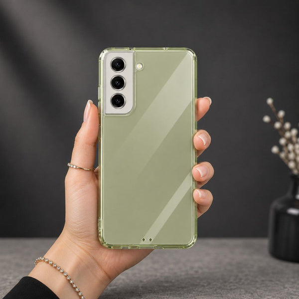 SilicaClear Transparent Silicone Case for Samsung S21 fe - The Hatke