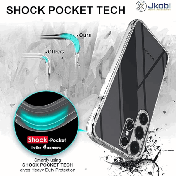 SilicaClear Transparent Silicone Case for Samsung S23 Ultra - The Hatke
