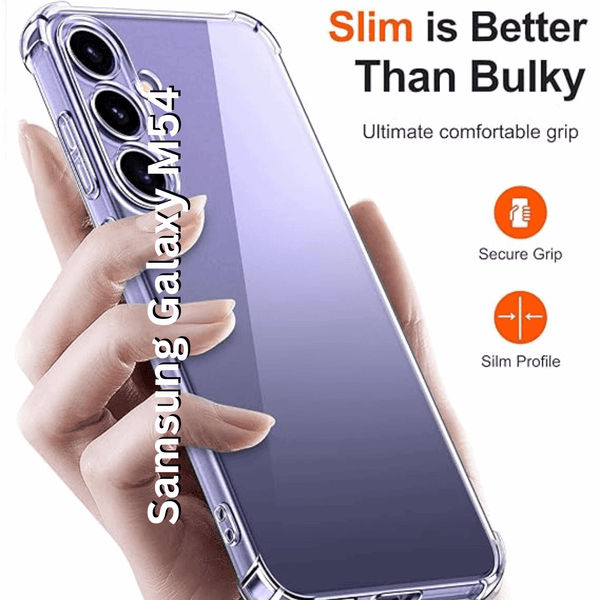 SilicaClear Transparent Silicone Case for Samsung S24 FE - The Hatke